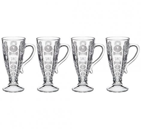 Набор кружек 4 шт. "MUZA CRYSTAL", 250мл