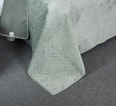 Покрывало "Sofi de Marko" Патрисия (изумруд 1) Велюр, 160х220