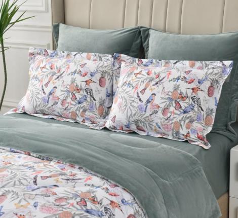 Постельное белье с одеялом "Sofi de Marko" Ренато №26 Велюр/Сатин, 1,5 спальный