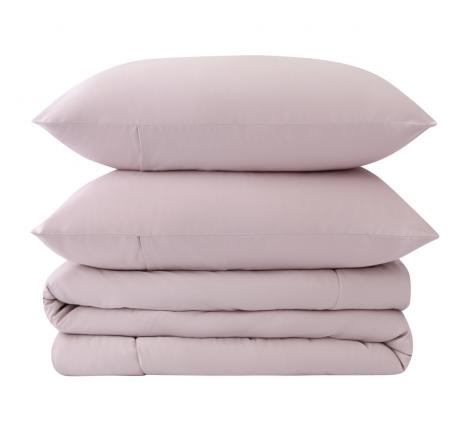 Постельное белье с одеялом "Sofi de Marko" Эльмира (серо-лиловая) Сатин, Евро