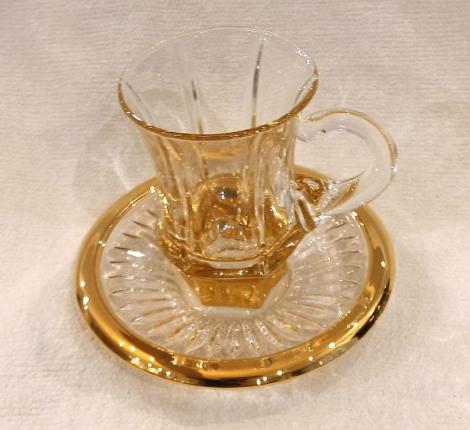 Чайный набор "MACASSAR" хрусталь, на 6 персон