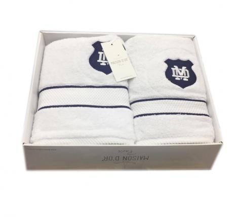 Комплект полотенец 30*50/50*100/70*140 Maison D'or "ALAIN" белый