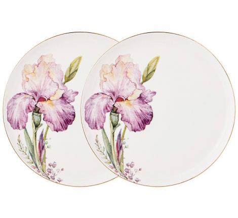 Набор закусочных тарелок 2 шт. "IRISES", диаметр 20,5 см
