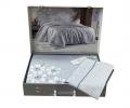 Постельное бельё "Maison D'or" MARGUERITES (серый) Тенсел, Евро
