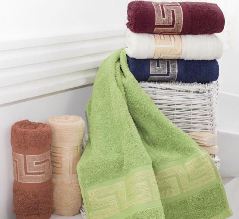 Набор махровых полотенец "PHILIPPUS" 70х140 SLOW COTTON (E261) KRINKIL GREEK