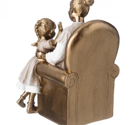 Статуэтка "БАБУШКА С ВНУЧКОЙ", 12,5*10,5*15,5 см