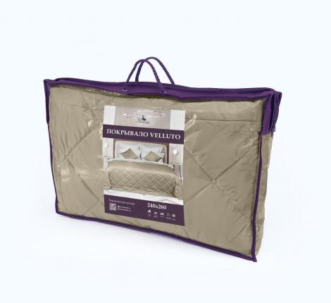 Покрывало Primavelle "VELLUTO" 240х260, Серо-бежевый