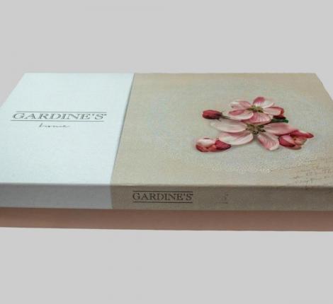 Покрывало жаккардовое EFOR "FLORANSA" 240х260, пудровый