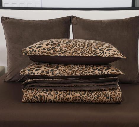 Постельное белье с одеялом "Sofi de Marko" Роберто №4 Велюр/Сатин, Семейный