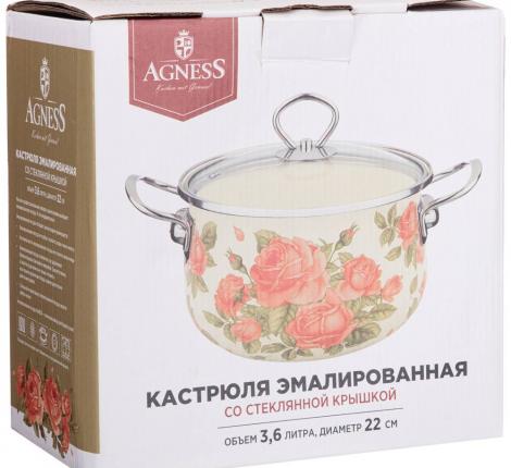 Кастрюля эмалированная с крышкой "СЕКРЕТНЫЕ ИНГРЕДИЕНТЫ", 3,6 л