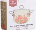 Кастрюля эмалированная с крышкой "СЕКРЕТНЫЕ ИНГРЕДИЕНТЫ", 3,6 л