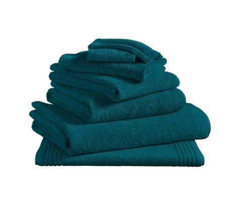 Полотенце махровое "Blanc des Vosges" UNI CEDRE (темно-бирюзовый), 40х60
