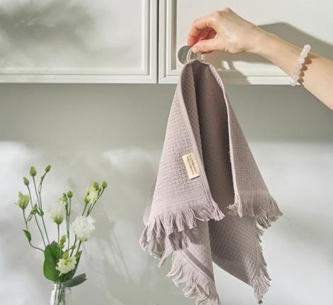 Комплект вафельно-махровых полотенец Luxberry "IRIS" (30x50,50x100,70x140), шоколадный