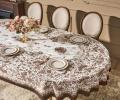Скатерть овальная с пропиткой "RICH GARDEN", 180х300 см