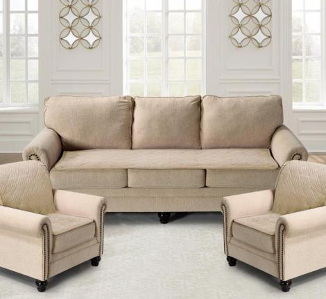 Накидка на кресло "Karteks" 90х160 Квадрат, кремовый