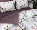 Постельное белье с одеялом "Kazanov.A." Севилья (жемчуг пыльная орхидея) Велюр/Egypt Cotton, Евро