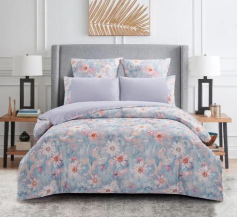 Постельное бельё "KARTEKS" жаккардовый сатин АКВАРЕЛЬ CVP 01, 2 спальный