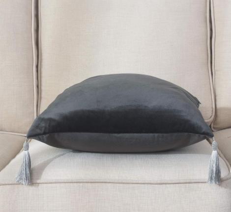 Наволочка декоративная "Sofi de Marko" Кэтрин (антрацит) Велюр, 45х45 