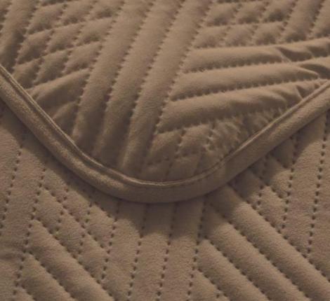 Покрывало из бархата "KARTEKS" 04, 200х220 (коричневый)