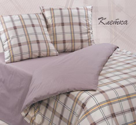 Постельное белье "АльВиТек" ПA-3-Клетка Поплин, Евро