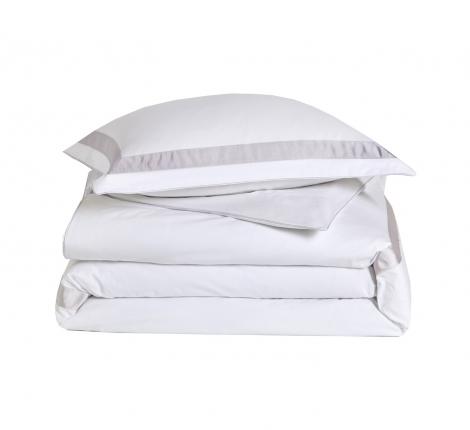 Постельное бельё "Blanc des Vosges" EGERIE METAL перкаль, 1,5 спальный