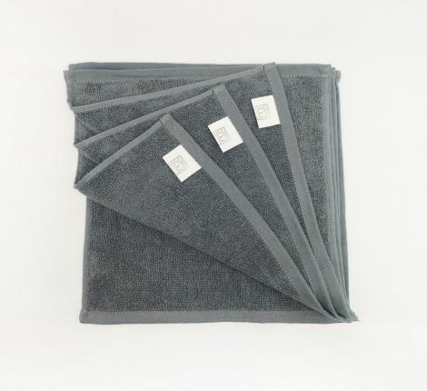 Набор махровых салфеток "Sofi de Marko" Джоди 30х30(4шт), темно-серый
