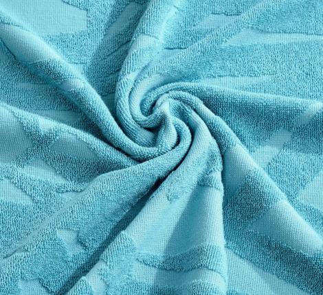 Комплект махровых полотенец "METEOR" (50x90/70х140) 2 шт. PATAYA, бирюзовый