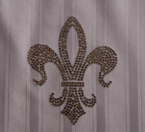 Постельное белье "Kazanov.A." Stripe Le-Man (капучино орхидея) Страйп Сатин, Евро