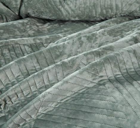 Покрывало "Sofi de Marko" Патрисия (изумруд 1) Велюр, 160х220