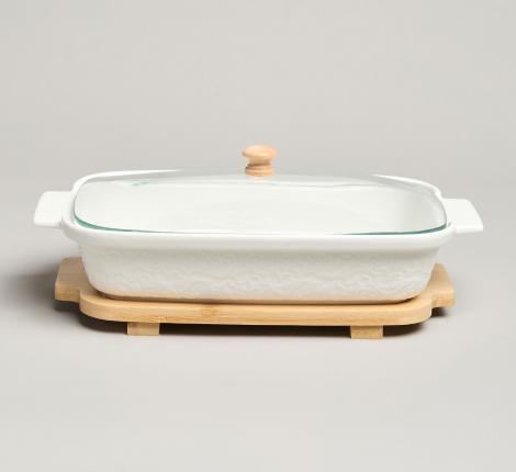 Блюдо для выпекания и сервировки "MUSE" с крышкой, 900 мл