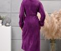 Халат женский трига шалька "AMBIELLA A-1295" сливовый, 3XL