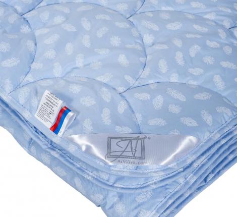 Одеяло легкое "Лебяжий пух" 140х205 (голубой)