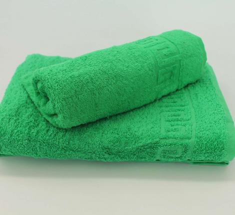 Полотенце махровое &quot;ASGABAT&quot; 40х70, классический зеленый