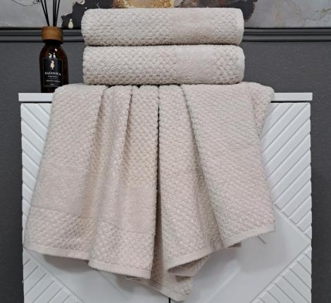 Комплект махровых полотенец "Kazanov.A." Gabriel (крем), 50х90+70х140