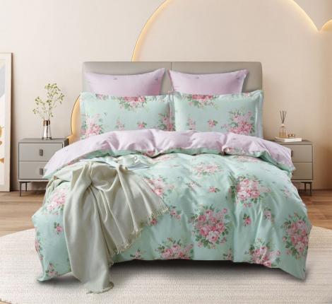 Постельное бельё "KARTEKS" Сатин печатный КВ-595, Евро