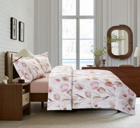 Постельное бельё с одеялом "Asabella" 2346-2OSP Сатин, Семейный