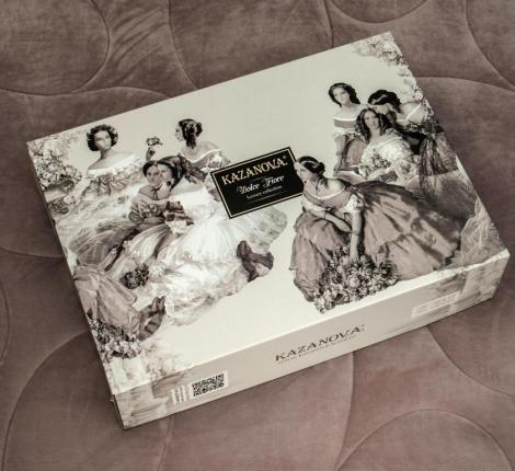 Постельное белье с одеялом "Kazanov.A." Капелла (дымчатая роза) Велюр/Egypt Cotton, Евро