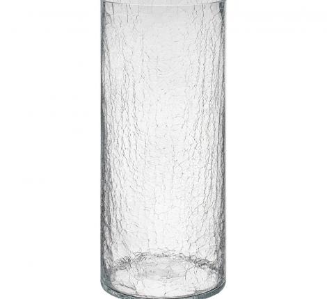 Ваза ЦИЛИНДР "CRACLE  WHITE" 380-628, высота 35 см