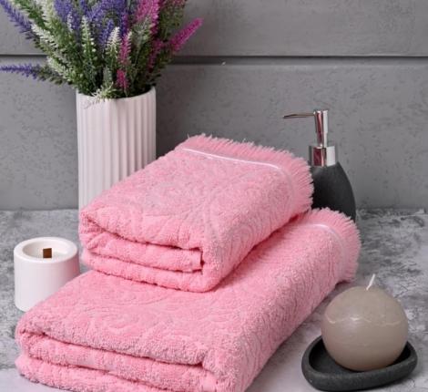 Полотенце махровое AMBIELLA "VERA" 50х90, пудра