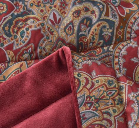 Постельное белье с одеялом "Sofi de Marko" Ренато №8 Велюр/Сатин, 1,5 спальный