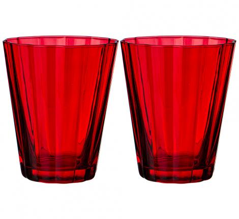 Набор стаканов для воды 2 штуки "LOTUS RED", 290 мл