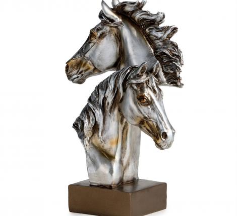 Фигурка декоративная "БЮСТ ЛОШАДЕЙ", 19*9,3*28,5 см