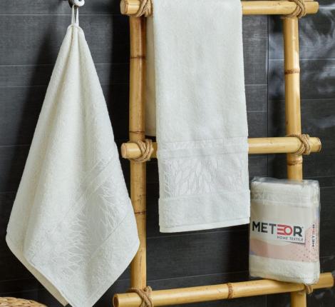 Комплект махровых полотенец "METEOR" (50x90/2 шт.) ZEREN, кремовый