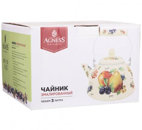 Чайник эмалированный "СЕКРЕТНЫЕ ИНГРЕДИЕНТЫ", 3,0 л