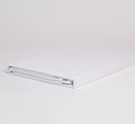 Простыня на резинке "NOBLE TRADITIONS GLACE WHITE GRASS" Сатин ДеЛюкс, 160х200х40