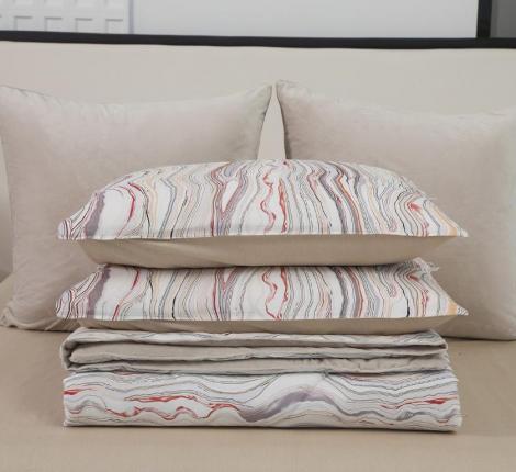 Постельное белье с одеялом "Sofi de Marko" Роберто №9 Велюр/Сатин, Семейный