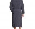 Халат трикотажный "Barefoot Dreams" CC ADULT ROBE (серо-синий),S