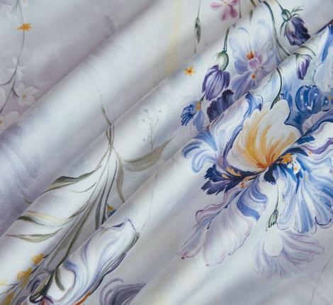 Постельное белье "Asabella" 2366-4S Мако-Сатин, 1,5 спальный