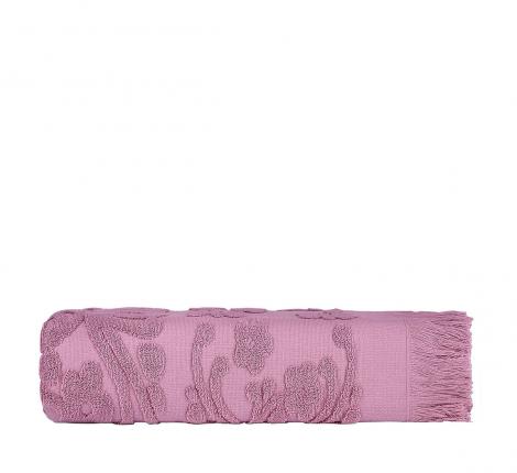 Полотенце махровое Arya с бахромой Isabel Soft 100х150, Сухая Роза