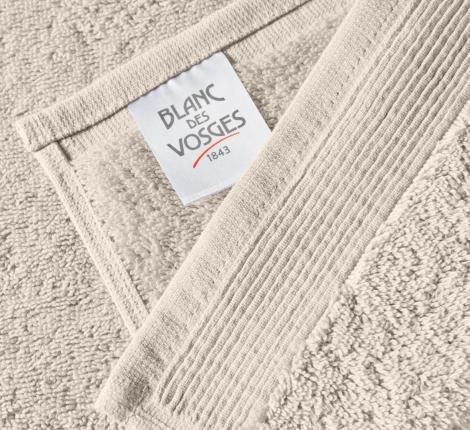 Полотенце махровое "Blanc des Vosges" UNI SABLE (бежевый-серый), 100х150